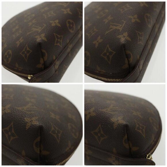 LOUIS VUITTON Monogram Trousse Demi Ronde Cosmetic Pouch M47520 LV Auth 98575 - Picture 14 of 16